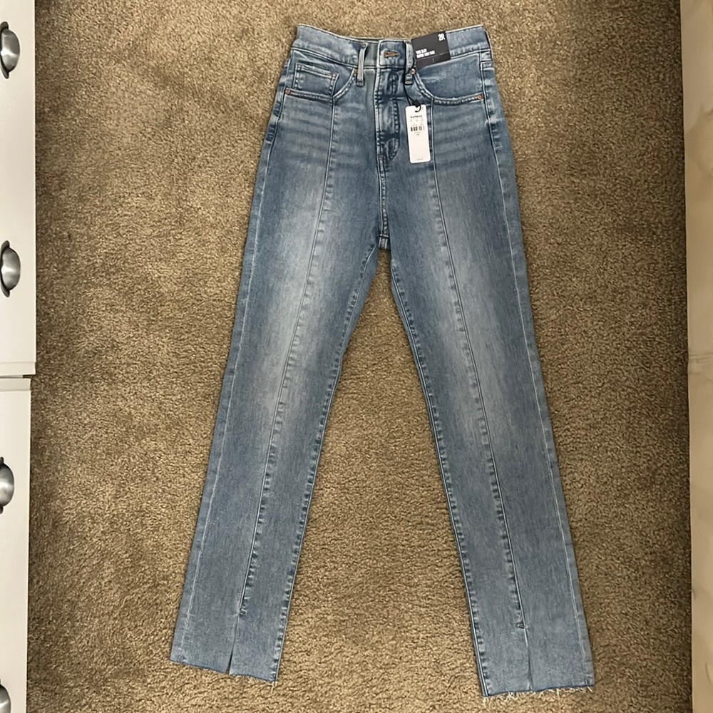 90's slim super high rise jean